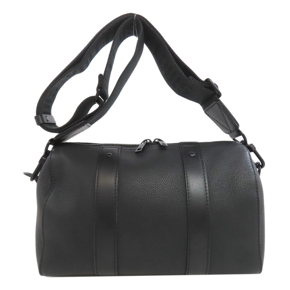 Louis Vuitton Calfskin Aerogram Bag Keepall Shoulder Black